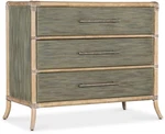 Hooker Furniture 6950-90017 Retreat 40"W 3 Drawer Maple And Green. Fixed Price $1190.00.