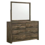 Picket House Furnishings Beckett 6-DRAWER Wood Dresser And Mirror Set Brown. Fixed Price $763.44.
