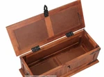 Vidaxl Solid Acacia Wood Chest 23.6 9.9 8.7 New In Box. Fixed Price $39.95.
