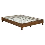Musehomeinc 12" Pine Platform Bed Frame With Wooden Slats, King (open Box). Fixed Price $216.46.
