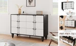Gaomon 6 Dresser With Deep Drawers For Bedroom, Modern Black And White. Fixed Price $258.18.