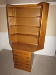 Ethan Allen Custom Room Plan (crp) 24" Maple Corner Chest W/bookcase Hutch. Fixed Price $549.00.