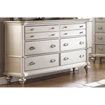 Antique Silver Dresser 6-DRAWER Classic Bedroom Furniture, Rubberwood Mdf. Fixed Price $938.78.