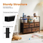 Jhk Cabinet With 5 Fabric Drawers Storage Tv Stand Shoe Rack Furniture. Fixed Price $63.09.
