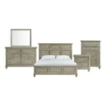 Picket House Furnishings Emiko King Panel 5PC Bedroom Set Light Gray. Fixed Price $2163.31.