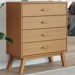Drawer Cabinet Olden Brown Solid Wood Pine. Fixed Price $212.28.