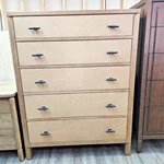 A.r.t. Furniture Verge 5 Drawer Chest Raffia Front Dresser Showroom Sample. Fixed Price $1579.00.