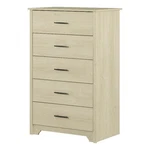 South Shore Fusion 5-DRAWER Chest Bleached Oak. Fixed Price $223.12.