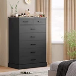 7 Dresser For Bedroom Black Chest Of Drawers Large Storage Cabinet. Fixed Price $169.99.