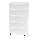 Iris Ohyama Usa Plastic Drawer Storage Organizer Rolling Cart Wheels. Fixed Price $164.05.