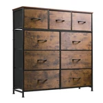 Wlive 9-DRAWER Fabric Dresser Storage Tower Bedroom Hallway Closet 39.6"X11.8"X4. Fixed Price $88.89.