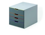 Varicolor 4 Drawer Coded Desktop Organizer Letter Size Gray Durable. Fixed Price $89.24.