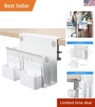 Desk Side Storage, Under Laptop Mount, Table Hanging File Organizer.... Fixed Price $65.10.