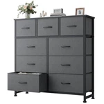 Dumos Dresser For Bedroom, 11.8"D X 39.4"W 39.4"H (9 Drawers), Grey. Fixed Price $75.99.