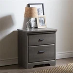 South Shore Canada Versa 2-DRAWER Contemporary Wood Nightstand In Gray Maple. Fixed Price $208.99.