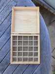 Terra Wood Lidded Essential Oils Box Light Brown Square Storage. Fixed Price $20.00.