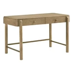 Pemberly Row 2-DRAWER Wood Vanity Desk Makeup Table Sand Wash. Fixed Price $410.38.