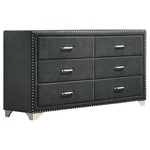 Pemberly Row 6-DRAWER Contemporary Velvet Upholstered Dresser In Gray. Fixed Price $690.85.