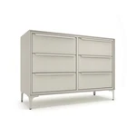 Tinge Naima 6-DRAWER Premium Fabric Dresser Strong Metal Frame Sag-proof. Fixed Price $224.12.