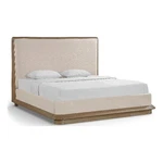 Meridian Furniture Adagio Brown Fabric Upholstered King Bed. Fixed Price $1907.01.