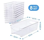 Jollypack 8 Clear Plastic Storage Bins, Pantry Organizers And With. Fixed Price $39.99.