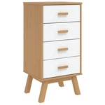 Bedside Cabinet Storage End Table Bedroom Furniture Solid Wood Pine Vidaxl. Fixed Price $131.99.