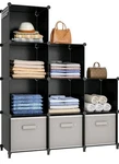 Homidec Closet Organizers And Storage, 9 Cube Organizer, Portable. Fixed Price $42.65.