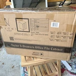Naomi Home Taylor 5-DRAWERS Office White File Cabinet. Fixed Price $90.50.