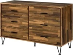 Acme Furniture Hestia Dresser, Walnut Finish. Fixed Price $302.92.