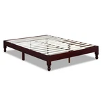 Musehomeinc 12 Inch Espresso Platform Bed Frame With Wooden Slats, King. Fixed Price $164.99.