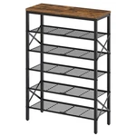 Yatiney 6TIER 24PAIR Metal Mesh Shoe Rack Freestanding Closet Organizer. Fixed Price $68.74.