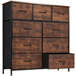 Wood Dresser 9 Fabric Drawer Storage For Bedroom Chest Tower. Fixed Price $61.92.