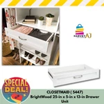 Closetmaid Wood Drawer 25"X 13 In White Model 5447. Fixed Price $41.97.