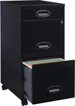 Lorell Lys Soho 18" 3-DRAWER File Cabinet, Black. Fixed Price $155.11.