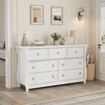 Bedroom Storage Dresser 7 Drawers With Cabinet Wood Furniture Chest. Fixed Price $188.72.