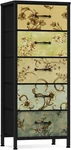 Vertical Dresser For Bedroom, Tall Skinny Storage Tower With 5 Fabric Drawers,. Fixed Price $72.49.