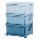 3 Tier Kids Toy Storage Organizer With Drawers, Blue, Chest For Bedroom, Kinderg. Fixed Price $69.99.