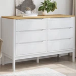 Chest Of Drawers Floro White Solid Wood Pine. Fixed Price $334.04.
