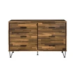 Acme Hestia 6-DRAWER Wooden Dresser Walnut Finish. Fixed Price $292.88.