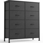 Olixis 8 Drawer Storage Dresser With Wood Top Wide Fabric Chest Organizer Fo.... Fixed Price $79.17.