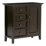 Pemberly Mid-century Solid Wood Storage Cabinet Hickory Brown. Fixed Price $497.31.
