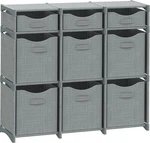 Neaterize 3-TIER Cube Organizer 9 Storage Shelf Gray New Open Box. Fixed Price $52.00.