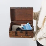 Large Slpr Alexander New Wooden Treasure Chest 11 7 5.5 Storage Box. Fixed Price $44.25.