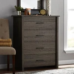 Mainstays Hillside 4-DRAWER Vertical Dresser Espresso, New. Fixed Price $369.99.