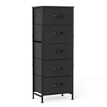 Drawer Dresser Fabric Bins Steel Frame Wood Top Black 15.7 Sweetcrispy Chest. Fixed Price $59.99.