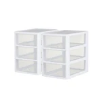 Sterilite 6QT Stacking Storage Drawer, Plastic Home Organizer Bin, Clear, Pack. Fixed Price $42.99.