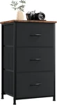 3-DRAWER Dresser With Removable Bins For Bedroom And Living Spaces, Black. Fixed Price $64.02.