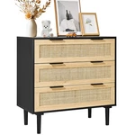 Uimoso Rattan Dresser Natural Closet 3 Drawers For Bedroom. Fixed Price $147.99.