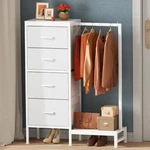Higdbfe Dresser With Hanging Rack, 4 Drawers Small Closet For Bedroom, Reversibl. Fixed Price $87.24.