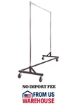 Econoco Economy Z Rack Square Tubing Base Rolling Garment 60". Fixed Price $70.00.